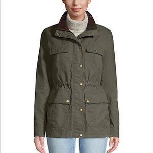 IN SEARCH OF Land’s End Waxed Cotton Utility Jacket-Forest Moss-Lg